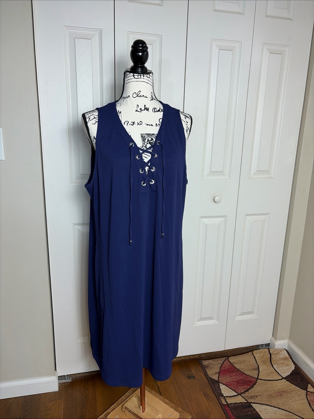 Tommy Bahama Island Cays Lace Up Tank Dress/ Cover-Up  Size XL